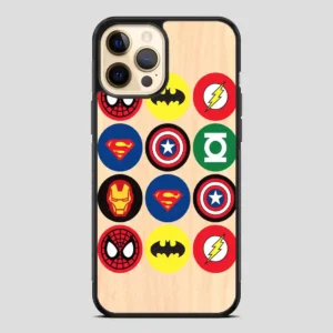 Superhero Cupcake Circles iPhone 12 Pro Case