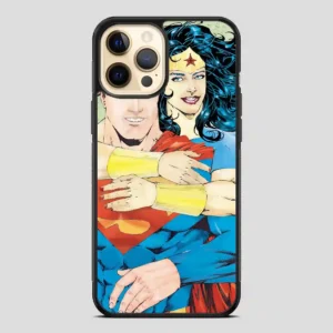 Superman And Wonder Woman Retro iPhone 12 Pro Case