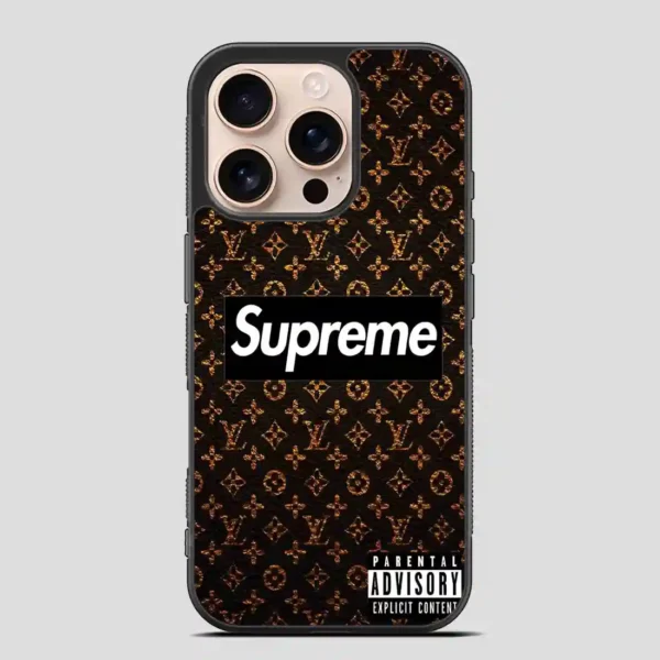 Supreme And Lv iPhone 16 Pro Case