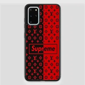 Supreme Black Red Samsung Galaxy S20 Plus Case