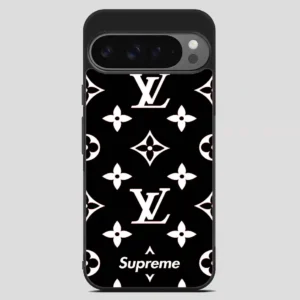 Supreme Gift Louis Vuitton Black Google Pixel 9 Pro XL Case