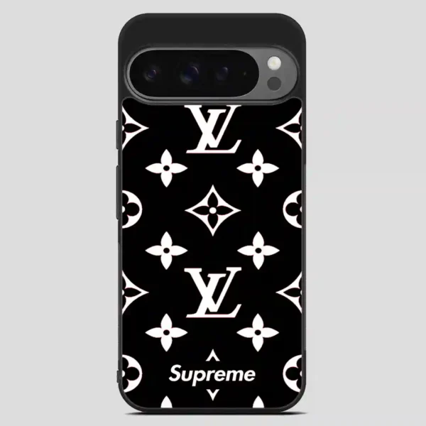 Supreme Gift Louis Vuitton Black Google Pixel 9 Pro XL Case