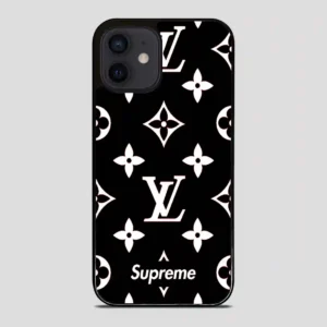 Supreme Gift Louis Vuitton Black iPhone 12 Mini Case