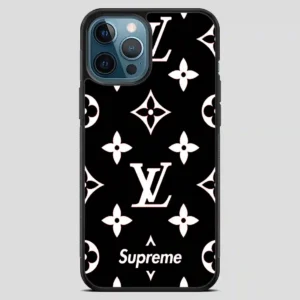 Supreme Gift Louis Vuitton Black iPhone 12 Pro Max Case