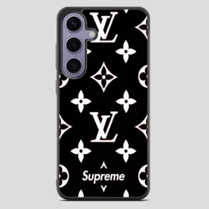 Supreme Gift Louis Vuitton Black Samsung Galaxy S23 FE Case
