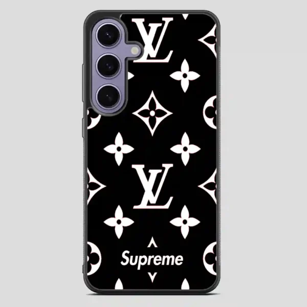 Supreme Gift Louis Vuitton Black Samsung Galaxy S23 FE Case