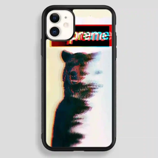 Supreme Logo Cat iPhone 12 Case