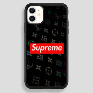 Supreme Red Black iPhone 12 Case