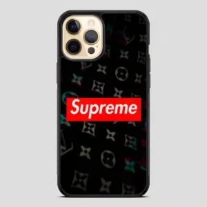 Supreme Red Black iPhone 12 Pro Case