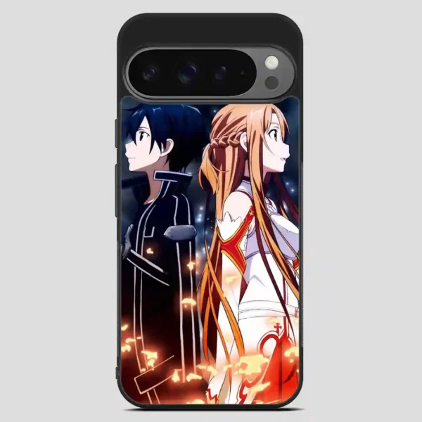 Sword Art Online Kirito And Asuna Google Pixel 9 Pro XL Case