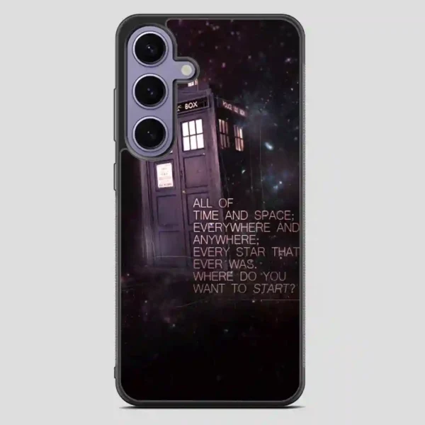 Tardis Police Call Box Doctor Who Samsung Galaxy S23 FE Case