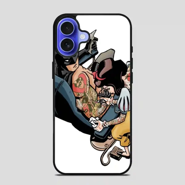 Tattooed Princess And Batman iPhone 16 Case