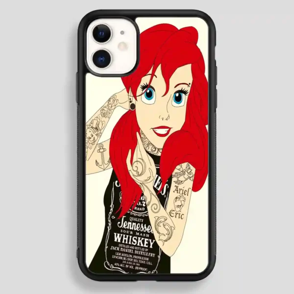 The Little Mermaid Ariel Tattoos iPhone 12 Case