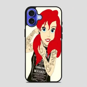 The Little Mermaid Ariel Tattoos iPhone 16 Case