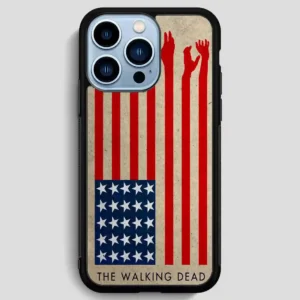 The Walking Dead America Flag iPhone 13 Pro Max Case