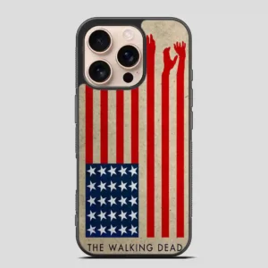 The Walking Dead America Flag iPhone 16 Pro Case