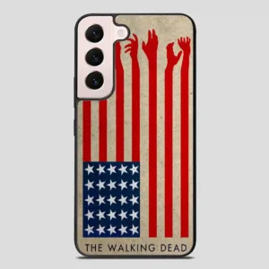 The Walking Dead America Flag Samsung Galaxy S22 Plus Case