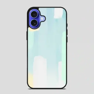 These Cool Toned Brush Strokes iPhone 16 Case