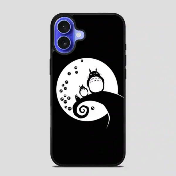 Totoro Black Style iPhone 16 Case