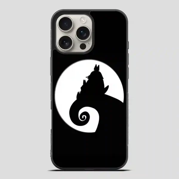 Totoro Black Style Vintage iPhone 16 Pro Max Case