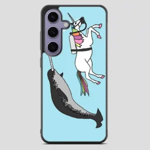 Unicorn Swimming With Narwal Samsung Galaxy S23 FE Case
