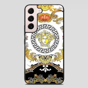Versace Flower Collage Samsung Galaxy S22 Plus Case