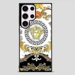 Versace Flower Collage Samsung Galaxy S23 Ultra Case