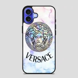 Versace Logo Marble iPhone 16 Case