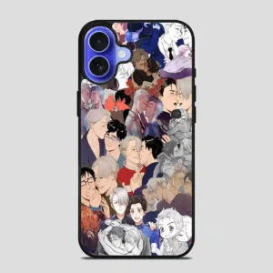 Victuri Collage Yuri On Ice iPhone 16 Case