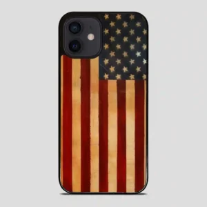 Vintage American Flag iPhone 12 Mini Case