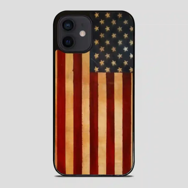Vintage American Flag iPhone 12 Mini Case