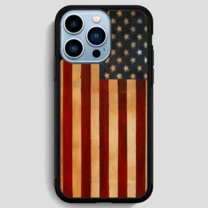 Vintage American Flag iPhone 13 Pro Max Case