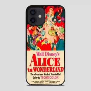 Vintage Disney Poster Alice In Wonderland iPhone 12 Mini Case