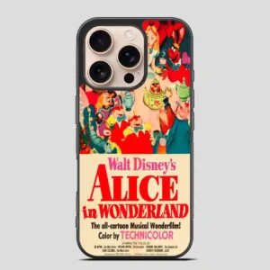 Vintage Disney Poster Alice In Wonderland iPhone 16 Pro Case