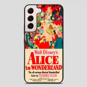 Vintage Disney Poster Alice In Wonderland Samsung Galaxy S22 Plus Case