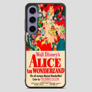 Vintage Disney Poster Alice In Wonderland Samsung Galaxy S23 FE Case