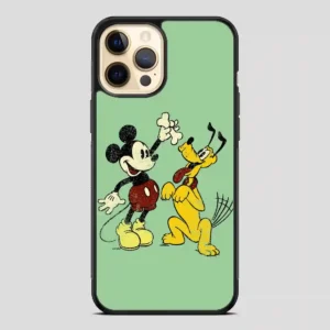 Vintage Mickey Mouse And Pluto Poster iPhone 12 Pro Case