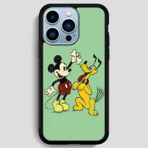 Vintage Mickey Mouse And Pluto Poster iPhone 13 Pro Max Case