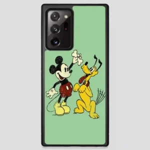 Vintage Mickey Mouse And Pluto Poster Samsung Galaxy Note 20 Ultra Case