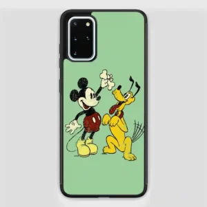 Vintage Mickey Mouse And Pluto Poster Samsung Galaxy S20 Plus Case