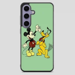Vintage Mickey Mouse And Pluto Poster Samsung Galaxy S23 FE Case