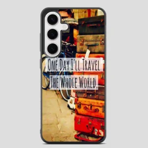 Vintage Travel Quote Samsung Galaxy S24 Plus Case