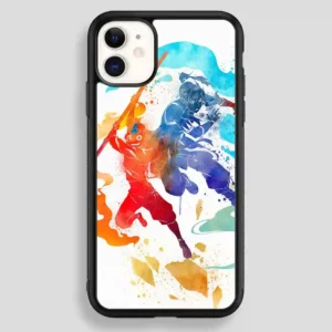 Watercolor Avatar Aang And Korra The Last Airbender The Legend Of Korra iPhone 12 Case
