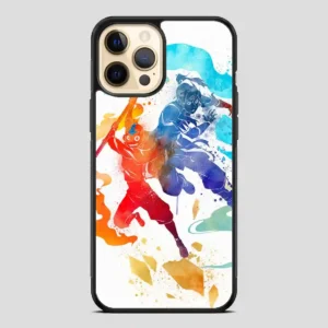 Watercolor Avatar Aang And Korra The Last Airbender The Legend Of Korra iPhone 12 Pro Case