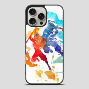 Watercolor Avatar Aang And Korra The Last Airbender The Legend Of Korra iPhone 16 Pro Max Case