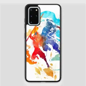 Watercolor Avatar Aang And Korra The Last Airbender The Legend Of Korra Samsung Galaxy S20 Plus Case