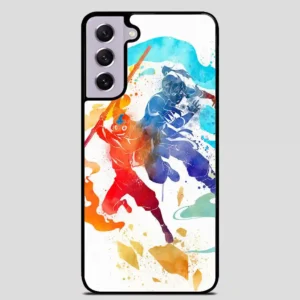 Watercolor Avatar Aang And Korra The Last Airbender The Legend Of Korra Samsung Galaxy S21 Case