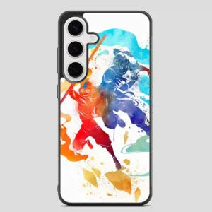 Watercolor Avatar Aang And Korra The Last Airbender The Legend Of Korra Samsung Galaxy S24 FE Case