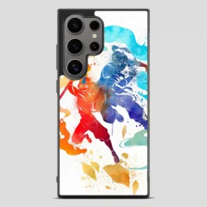 Watercolor Avatar Aang And Korra The Last Airbender The Legend Of Korra Samsung Galaxy S24 Ultra Case