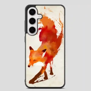 Watercolor Fox Samsung Galaxy S24 FE Case